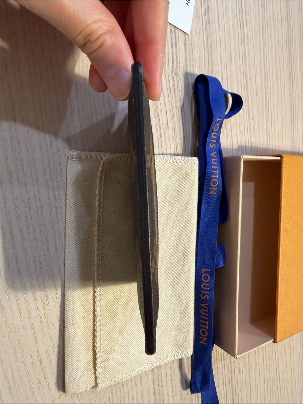 Louis Vuitton Brown Monogram Card Holder - Armagnac Trim - Picture 6 of 7